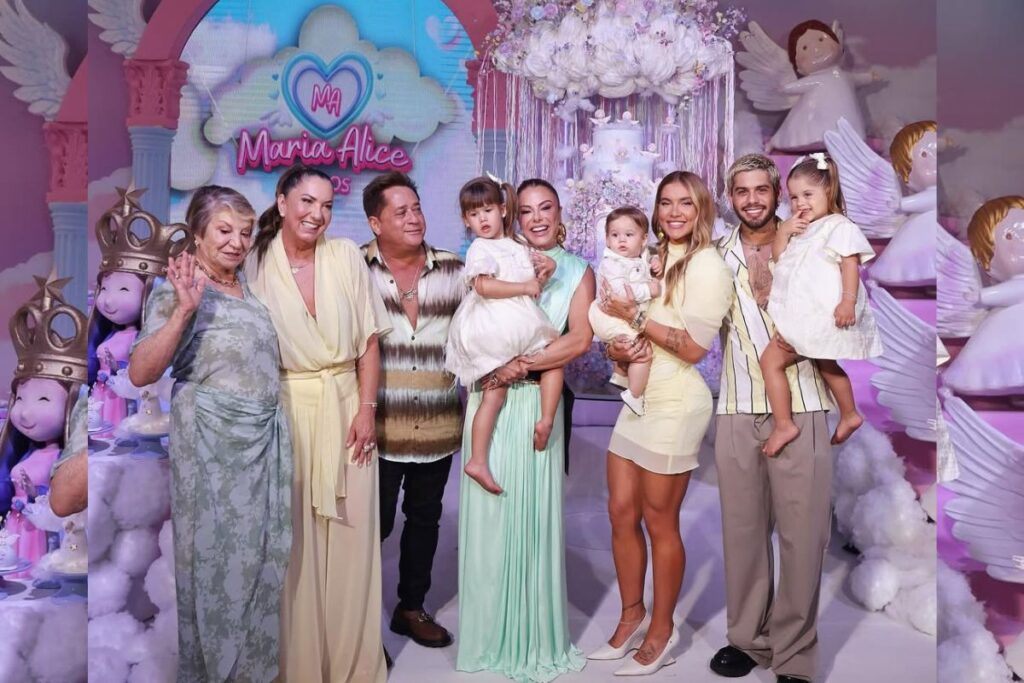 Virgínia e Zé Felipe Aniversário de Maria Flor