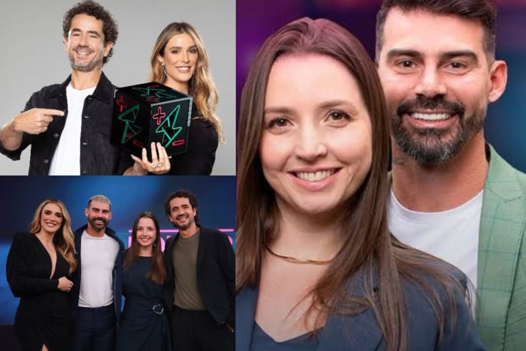 Participantes e apresentadores da final do Power Couple Brasil 2025
