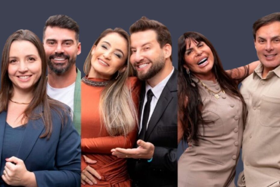 Casais do Power Couple Brasil 2025 posando juntos